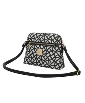 Cross Bag Pequena Ss23 Monograma Tramado Cfk106 - Preto