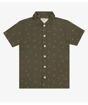 Camisa Infantil Masculina Trick Nick Verde