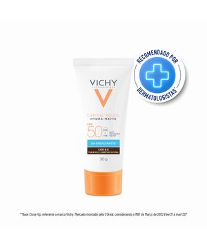 Vichy Capital Soleil Hydra-Matte Protetor Solar Facial FPS 50 Cor 6.0 30g