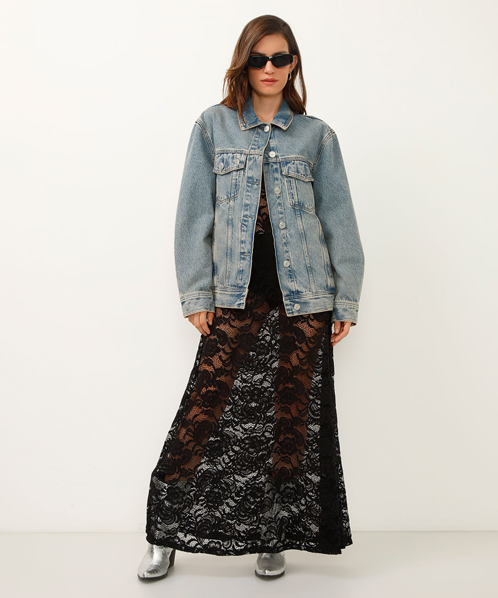 jaqueta jeans rock in rio azul