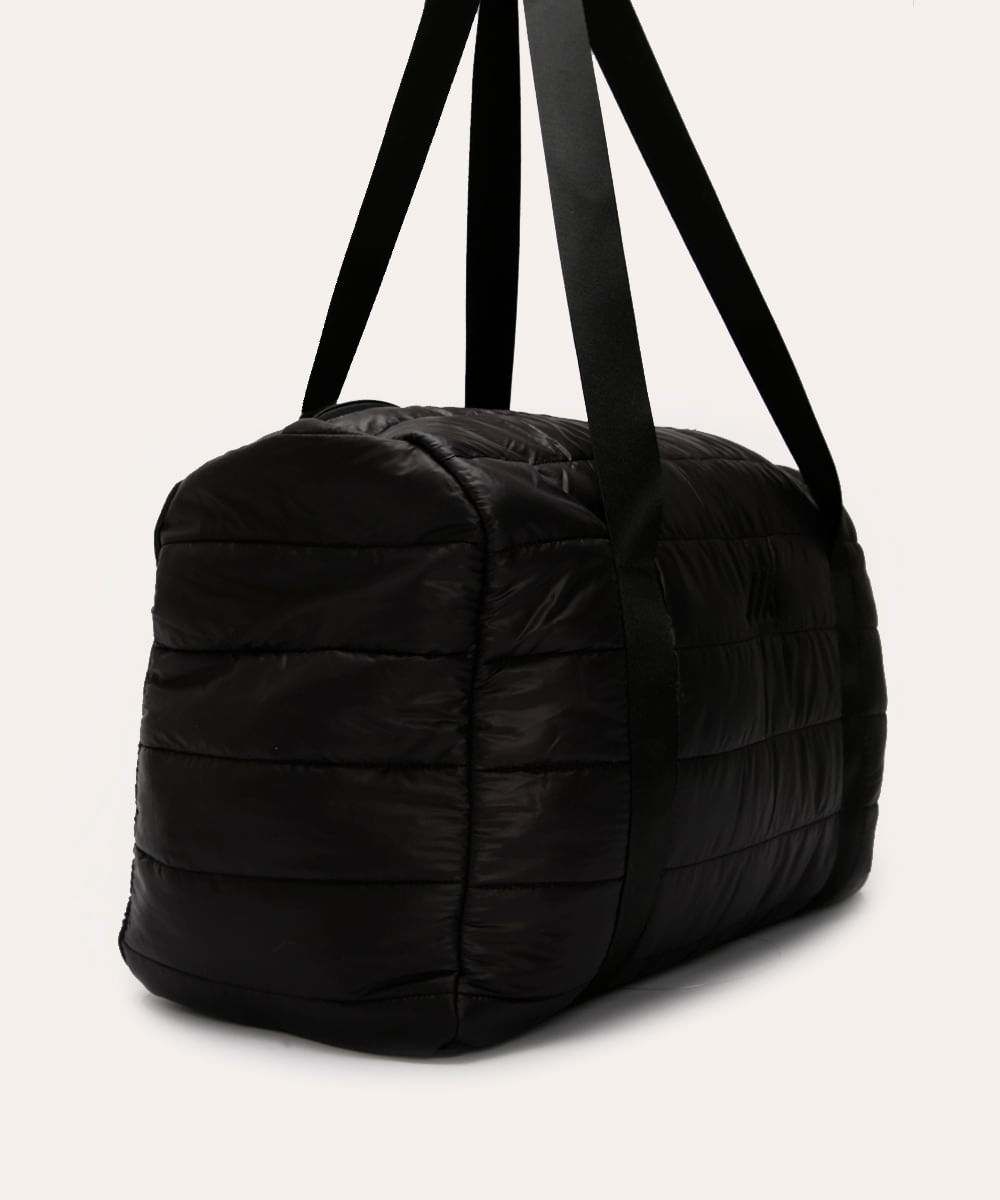 bolsa puffer esportiva preta