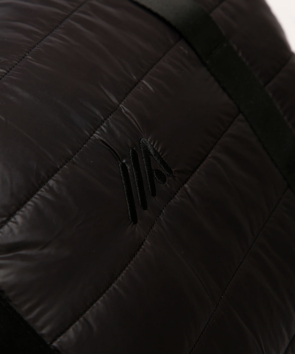 bolsa puffer esportiva preta