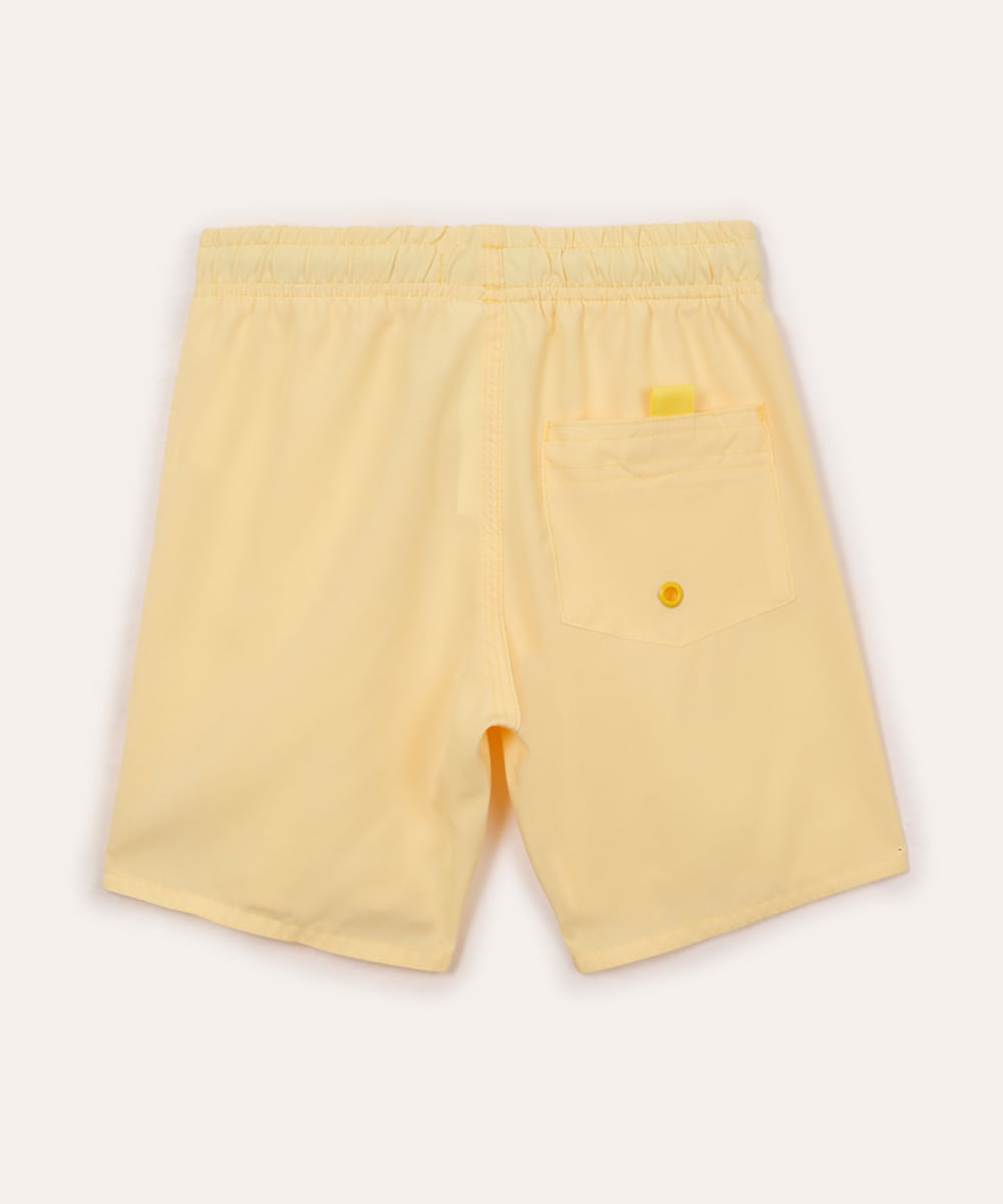 bermuda infantil boardshort amarelo