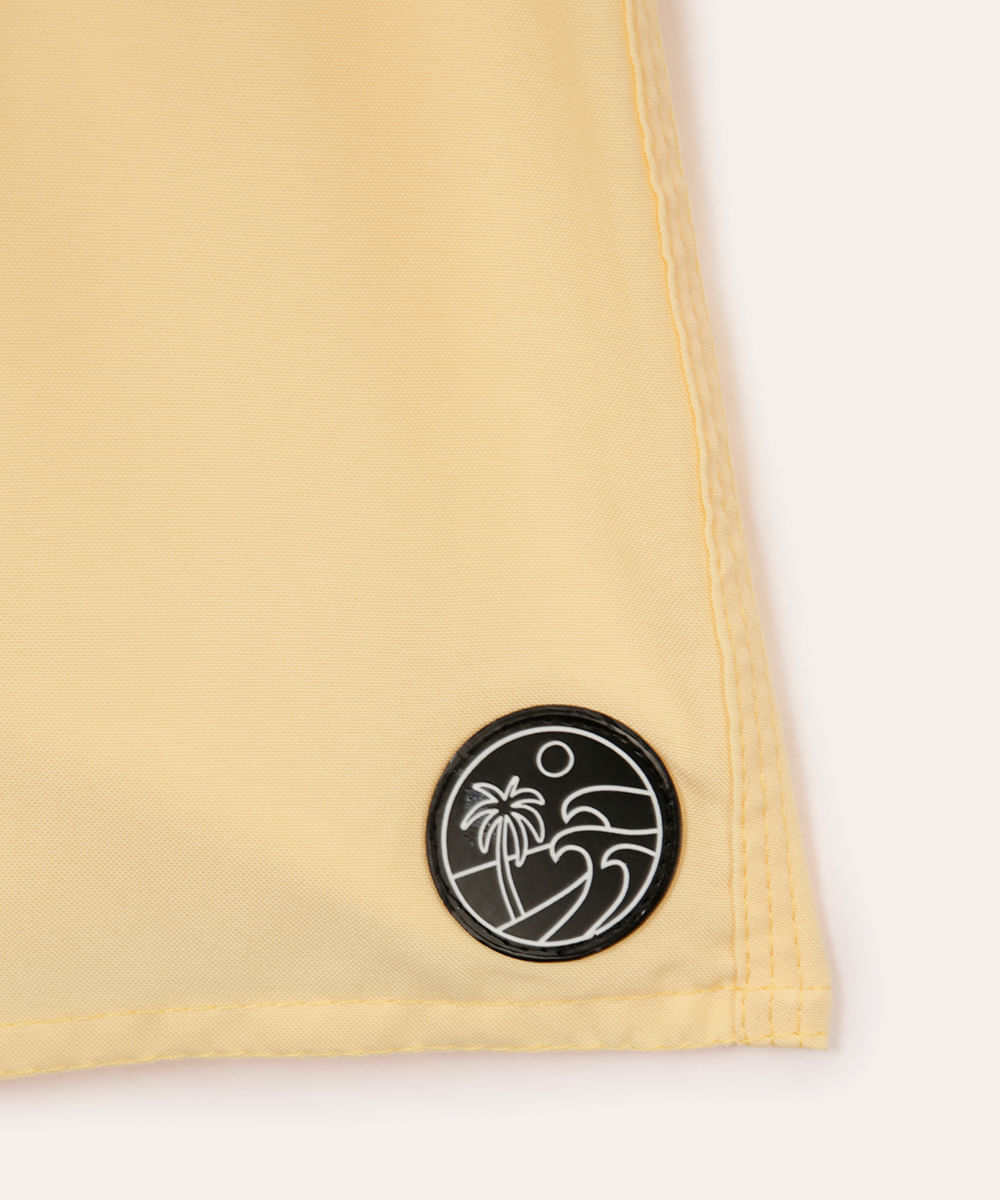 bermuda infantil boardshort amarelo