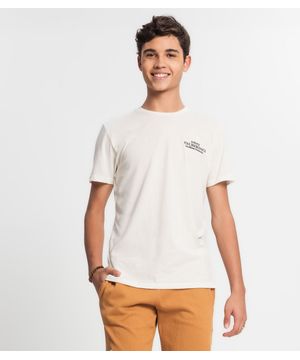 Camiseta Juvenil Masculina Minty Bege