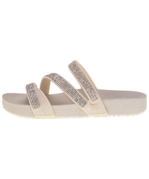 Sandália Feminina Flat Glow Zaxy - 19017 MARFIM