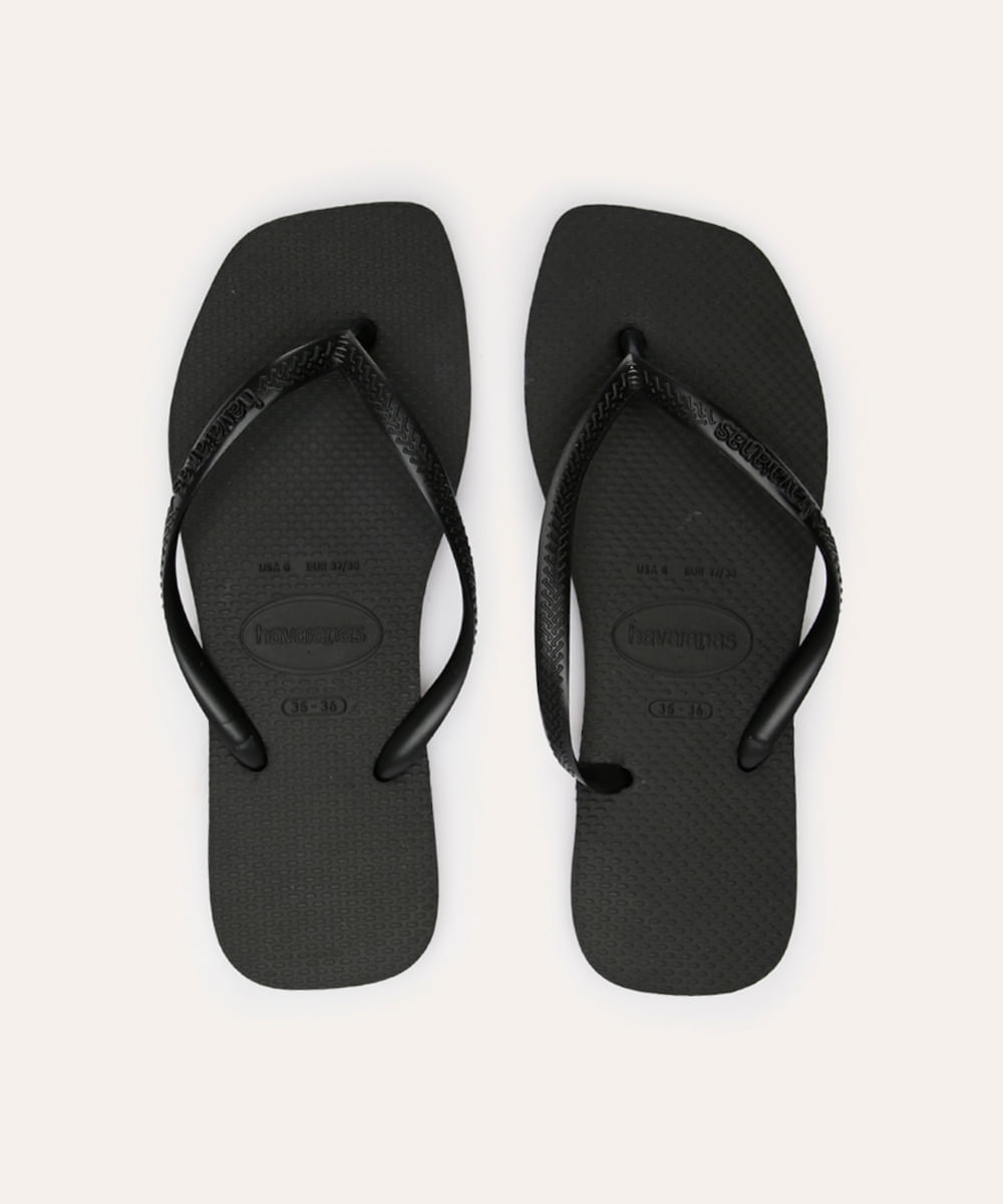 chinelo havaianas slim square preto