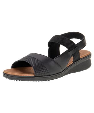 Sandália Feminina Flat Usaflex AE2031 PRETO