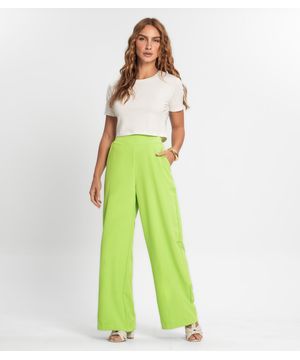 Calça De Crepe Light Feminino Endless Verde