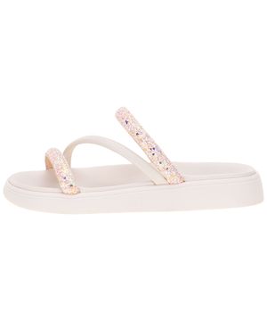 Sandália Feminina Flat Moleca - 5469121 NATURAL