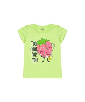 Conjunto Infantil Menina Legging - Moranguinho - Verde Neon