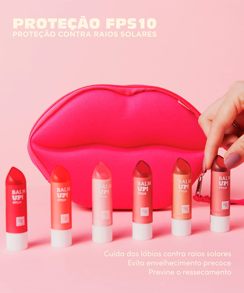 protetor labial ruby kisses balm up hands up