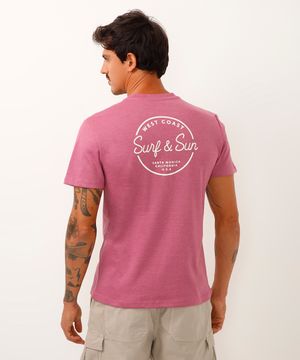 camiseta manga curta surf and sun roxo