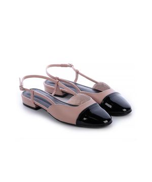 Sapatilha Flat Slingback Bia Nude