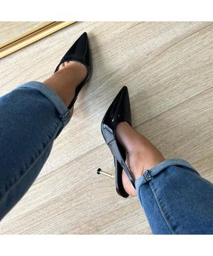 Sapato Scarpin Yara Preto