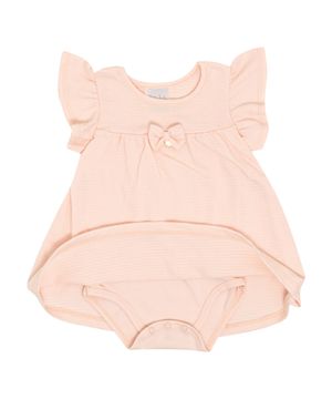 Body Vestido Bebê Menina - Rosa Po - 50511-1298