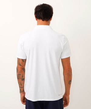 polo de poliamida esportiva ace branco