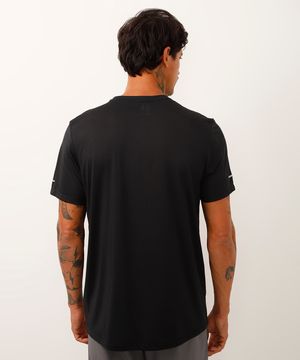 camiseta básica manga curta esportiva ace preto