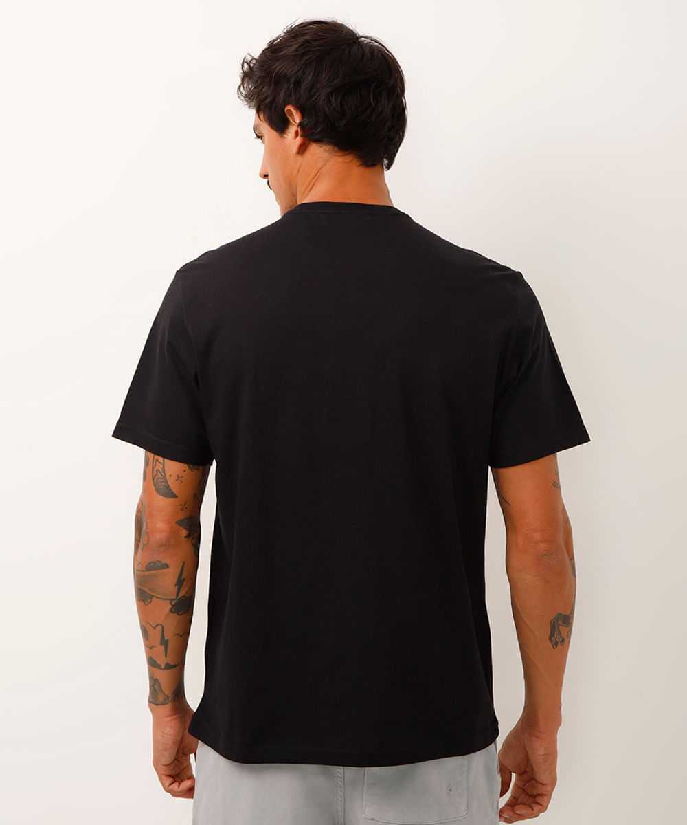 Camiseta Masculina Tal Pai Tal Filho Capitão América Manga Curta Gola Careca Preta