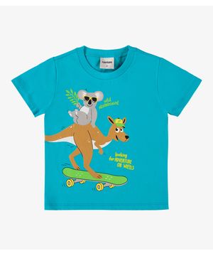 Camiseta Infantil Masculina Rovi Kids Azul