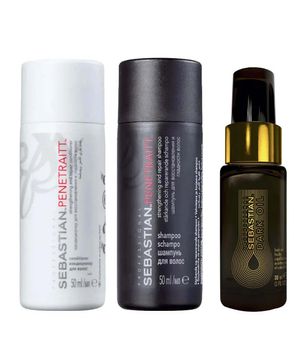 Sebastian Penetraitt Kit Travel Size– Shampoo + Condicionador + Dark Oil Óleo