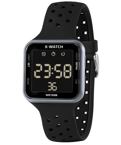 relógio x-games xgppd091w-pxpx digital preto