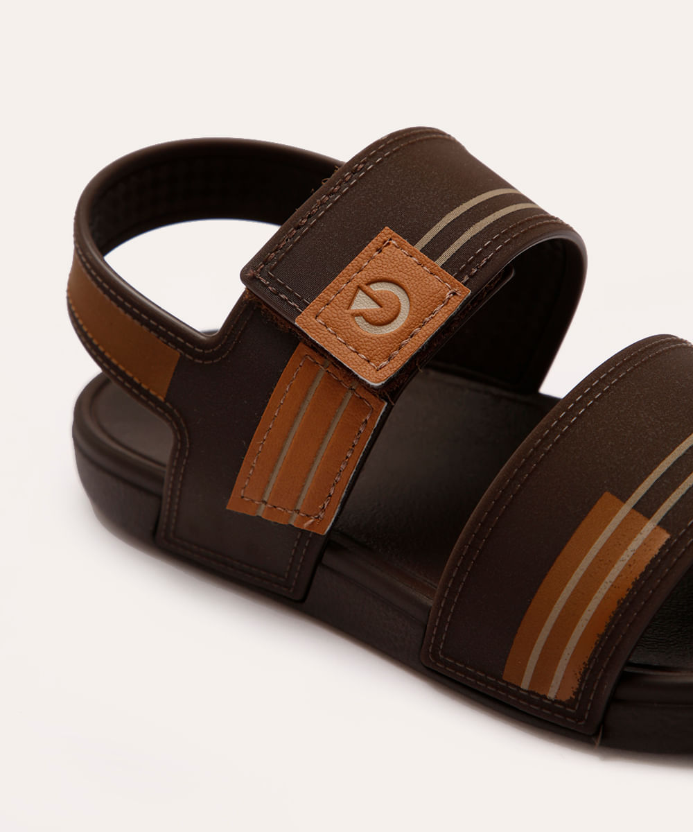 sandália infantil cartago marrom