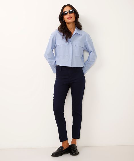 Calça Jeans Feminina Skinny Azul Escuro