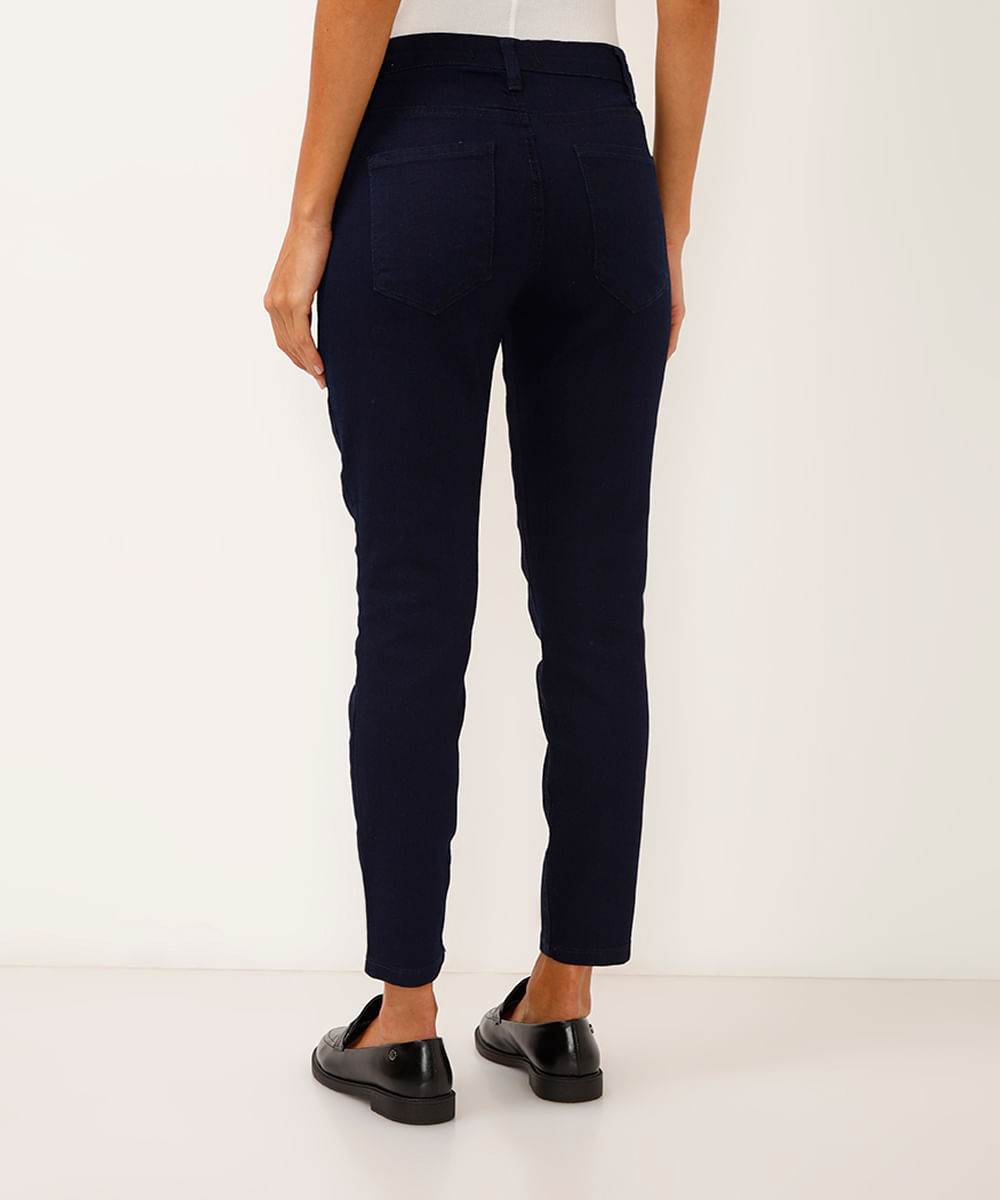 Calça Jeans Feminina Skinny Azul Escuro