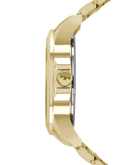 relógio technos 2115mxz1p analógico dourado