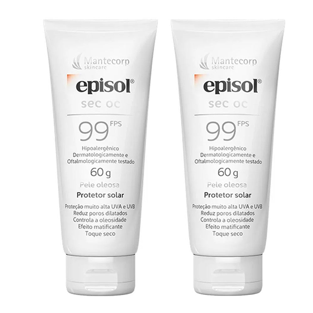 Mantecorp Skincare Episol Kit SEC OC com 2 Protetores Solares Faciais FPS99
