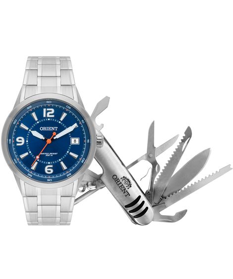 relógio orient mbss1269-k750d2sx analógico prateado