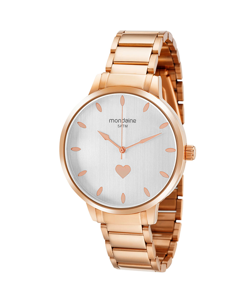 relógio mondaine 32399lpmkre3k1 analógico rosê