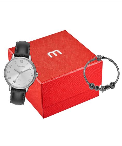 relógio mondaine 32515l0mvnh2ka analógico prateado