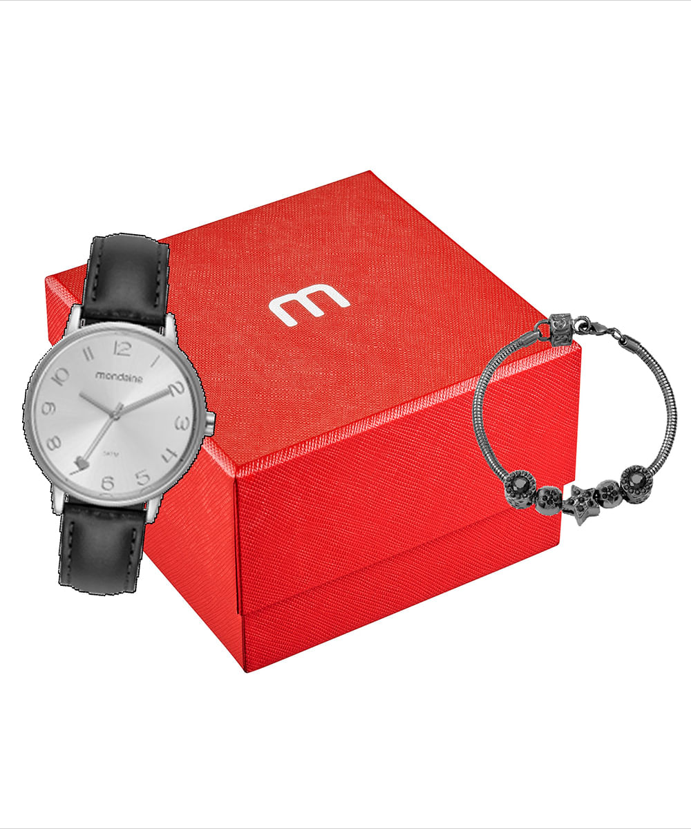 relógio mondaine 32515l0mvnh2ka analógico prateado