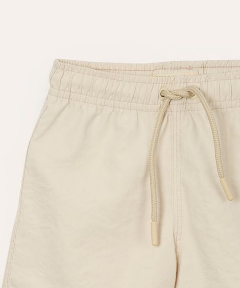 bermuda infantil boardshort bege