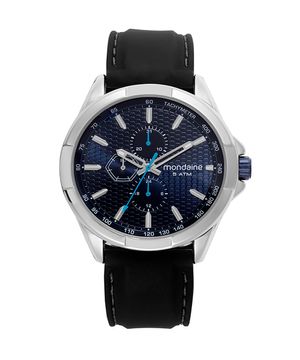 relógio mondaine 32619g0mvni2 multifunção prateado