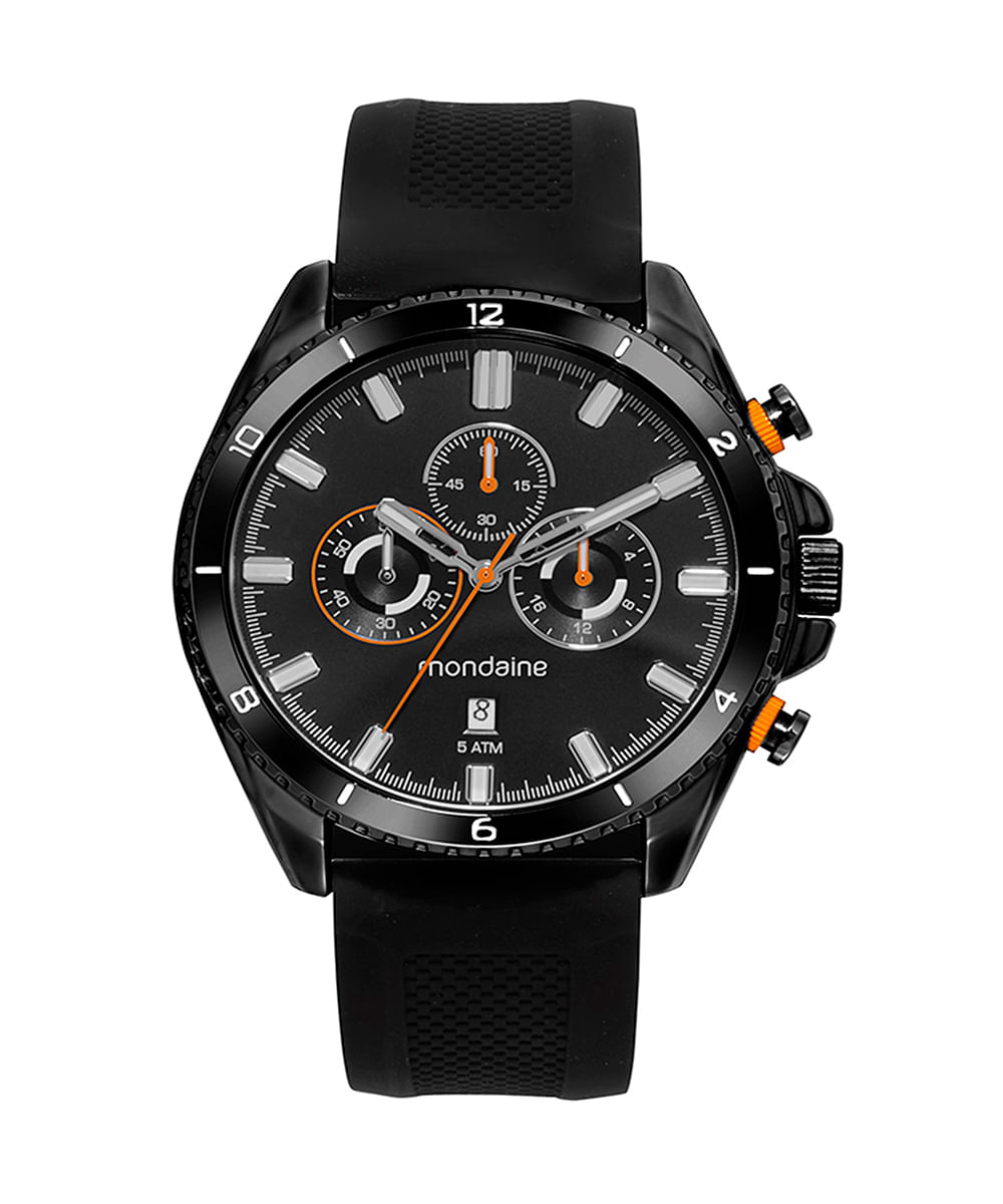 relógio mondaine 32632gpmvpi1 cronógrafo preto