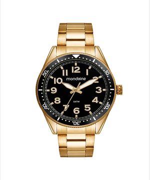 relógio mondaine 32548gpmvde2kt analógico dourado
