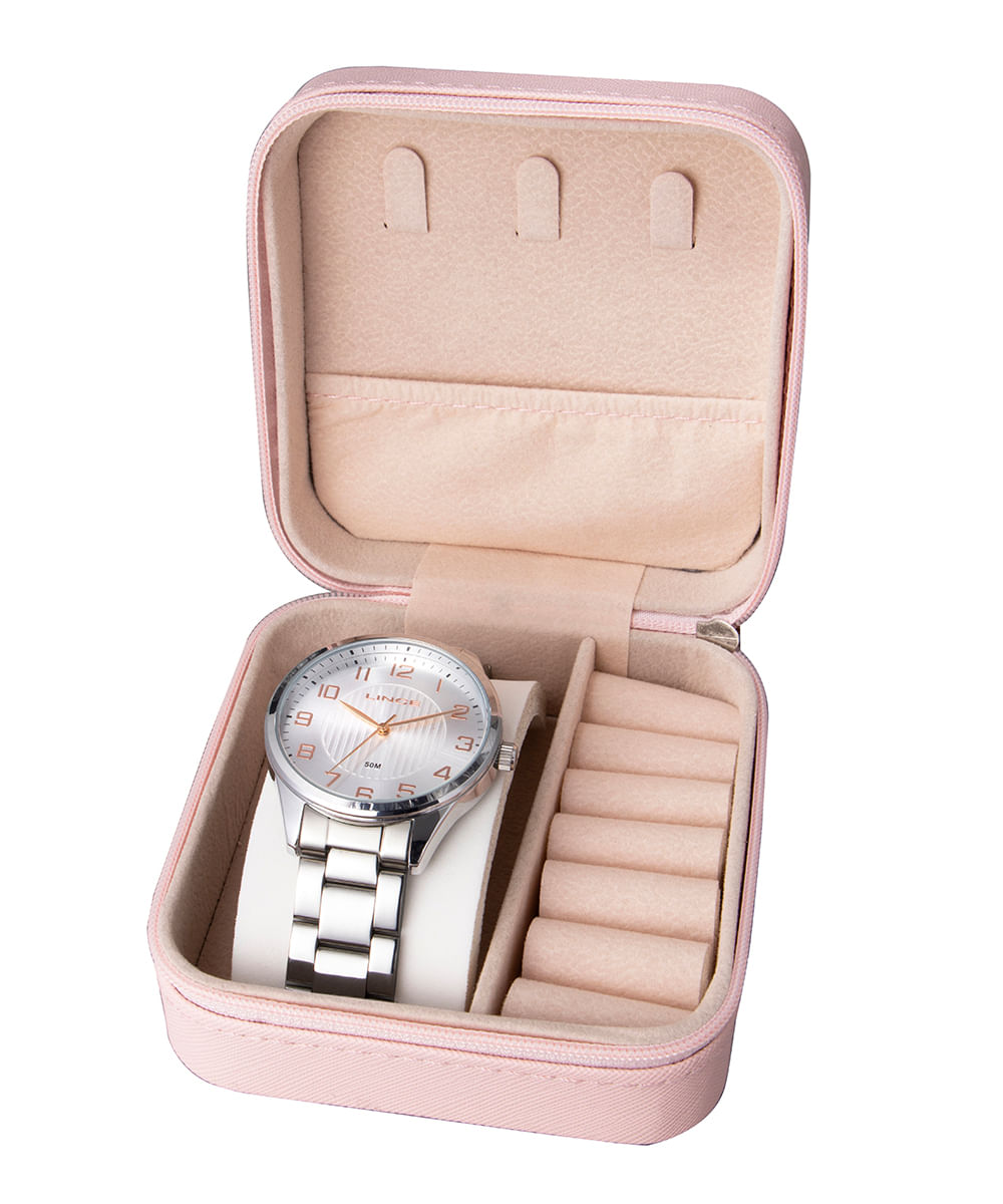 relógio lince lrm4743l40-s2sx-pj analógico prateado