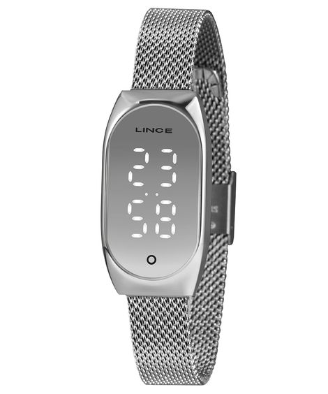 relógio lince ldm4706l-sxsx digital prateado
