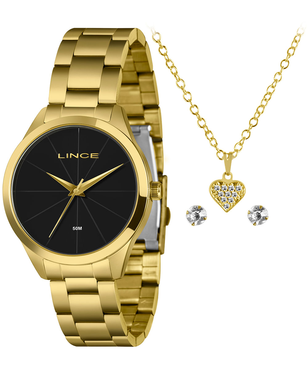 relógio lince lrg4816l40-ka37p1kx analógico dourado