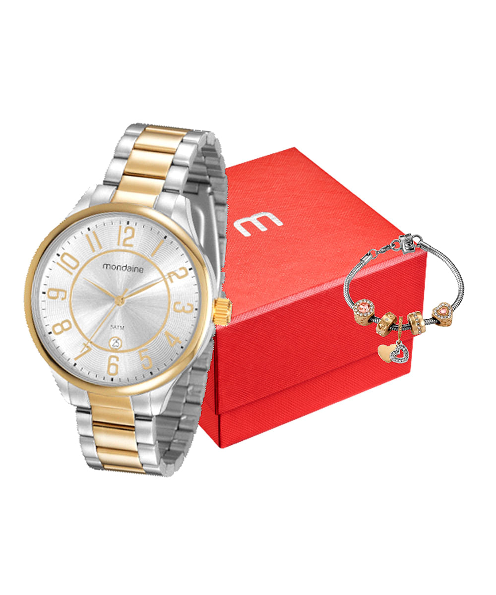 relógio mondaine 99503lpmvbe2kb analógico prateado