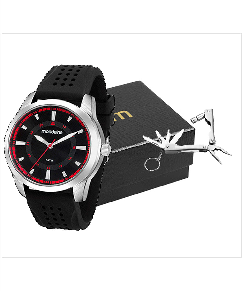 relógio mondaine 99149g0mvni1kt analógico prateado