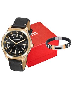 relógio mondaine 76719gpmvdh2kh analógico dourado