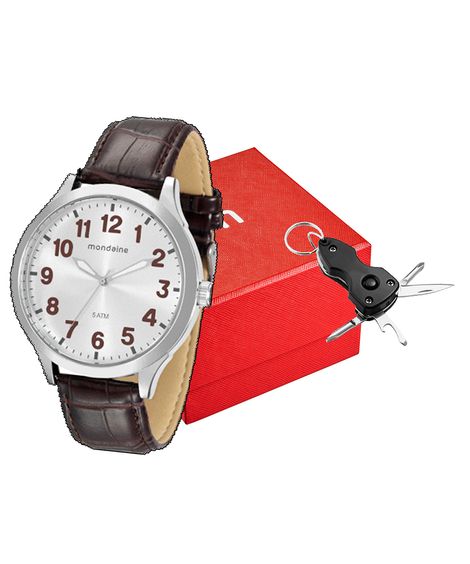 relógio mondaine 76659g0mvnh4kc analógico prateado