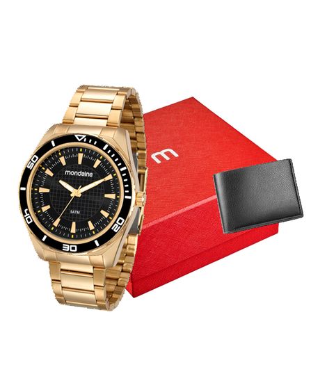 relógio mondaine 53521gpmvde3kk analógico dourado