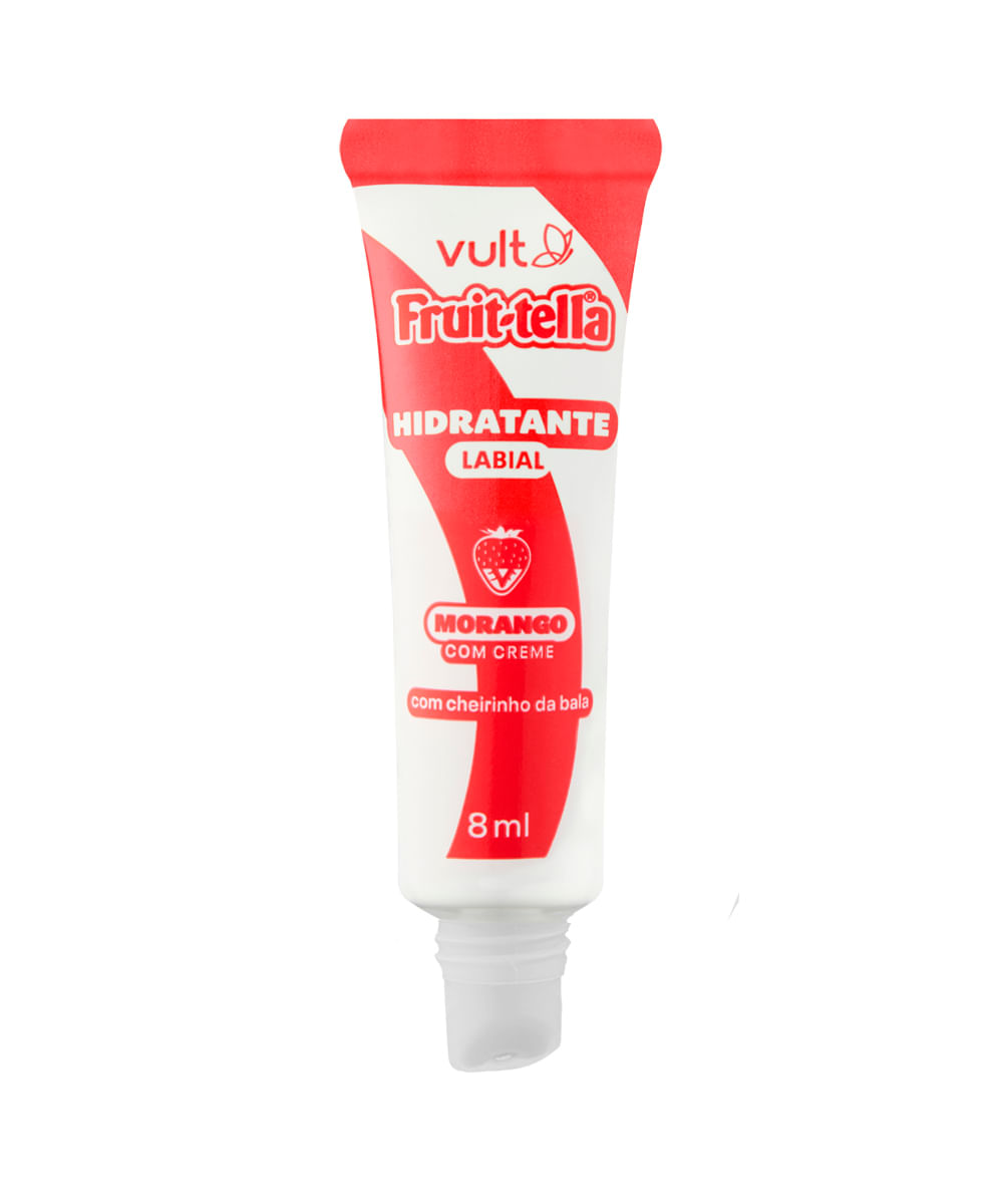 hidratante labial fruittella vult morango com creme