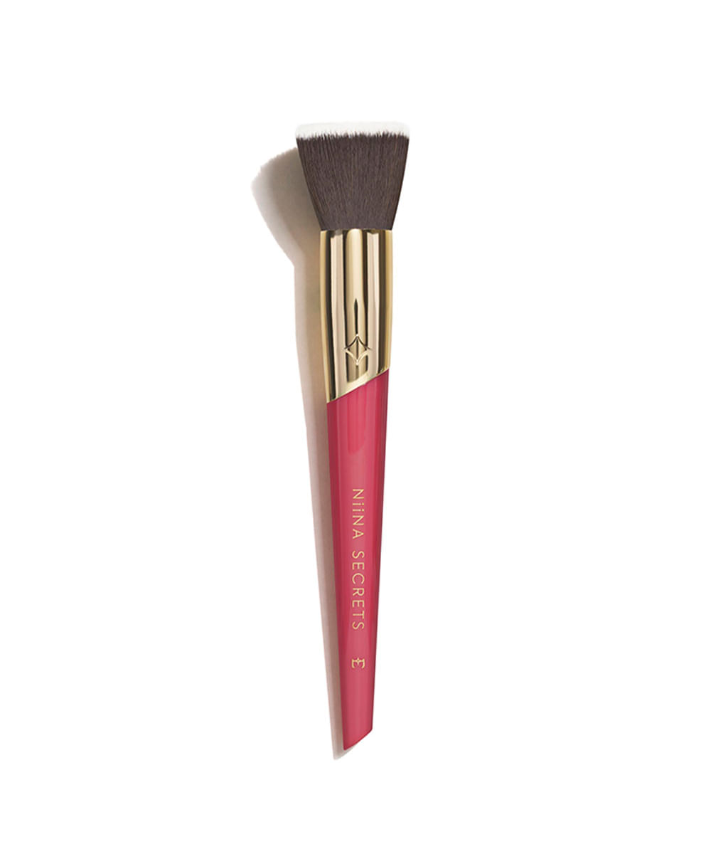pincel base niina secrets  kabuki rosa