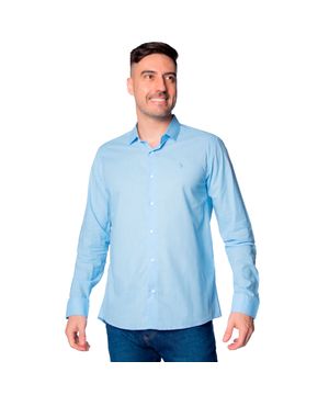 Camisa Masculina Amil Comfort Next Algodão Azul